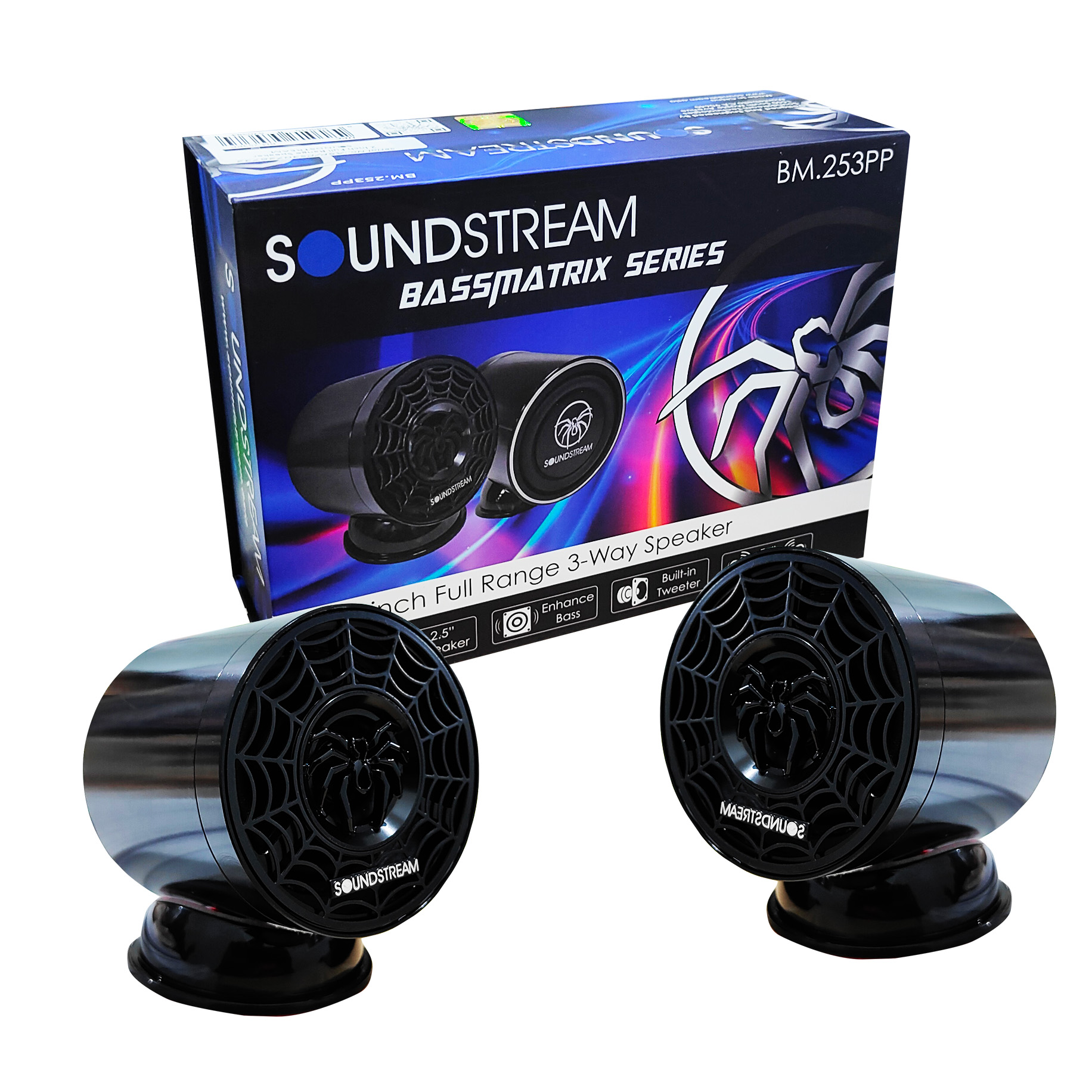 SoundStream BM253PP 2.5 inch Full Range 3 Way Speaker